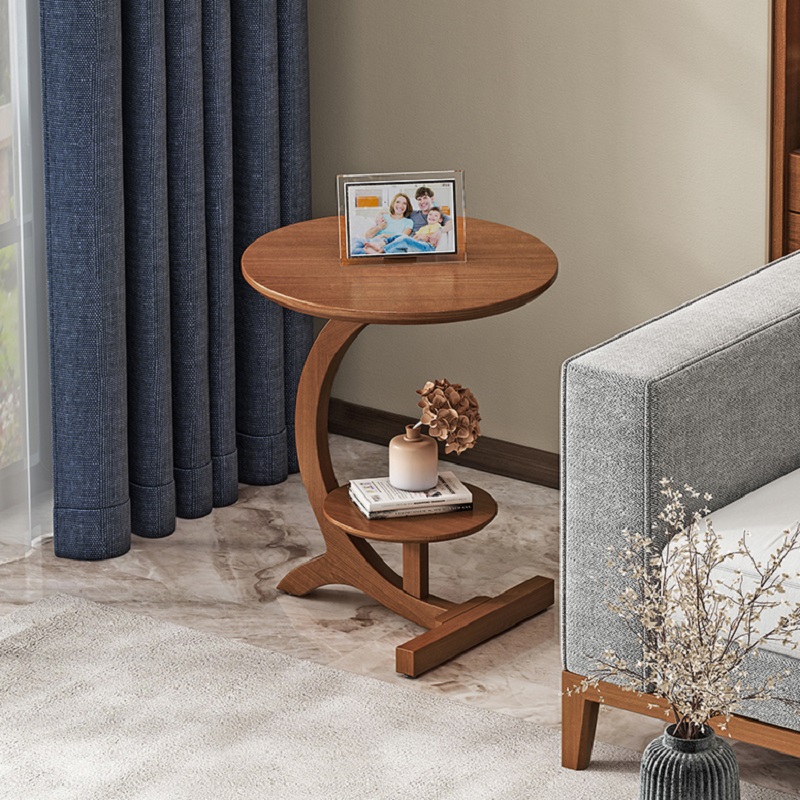 Side Table with Shelf